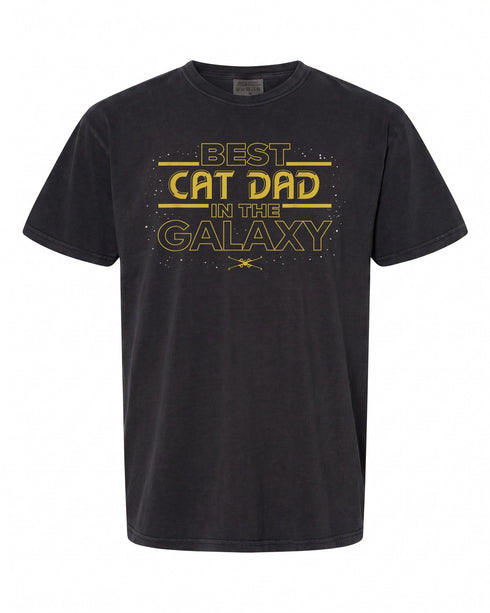 Star Wars Best Cat Dad in the Galaxy T-Shirt - Perfect Gift for Dads