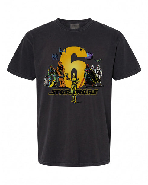 Kids Star Wars Classic Characters T-Shirt - Perfect for Birthday Celebration | Fun Gift