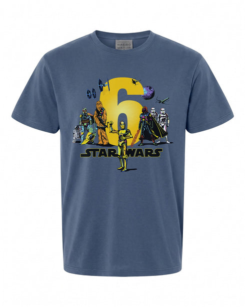 Kids Star Wars Classic Characters T-Shirt - Perfect for Birthday Celebration | Fun Gift