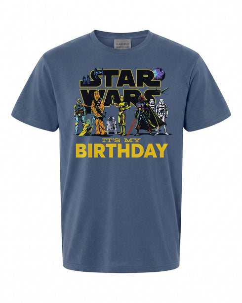 Star Wars Classic Characters Party T-Shirt - Perfect for Birthday Celebrations | Retro Style