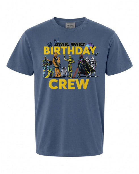 Star Wars Classic Characters Birthday Crew T-Shirt - Fun Gift for Fans | Retro Style