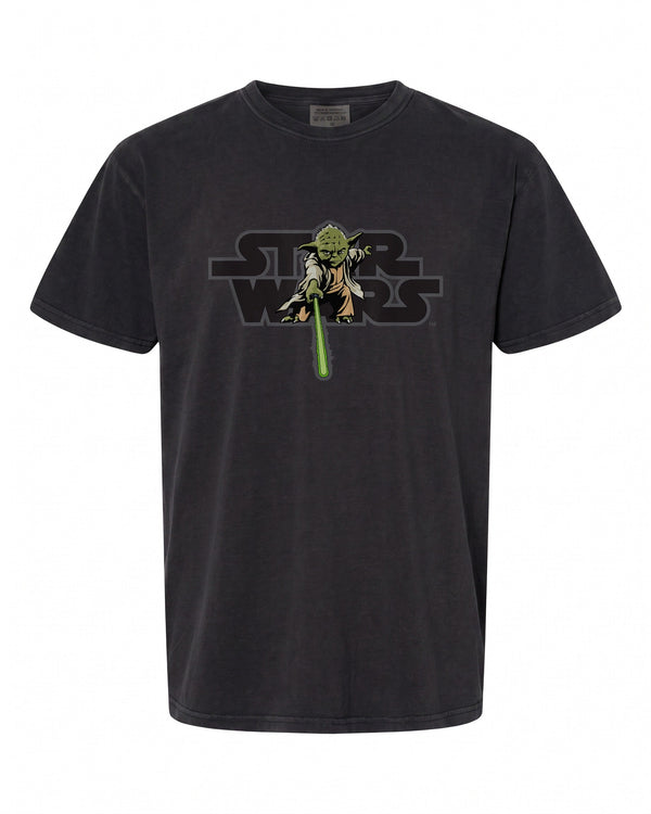 Star Wars Logo Jedi Master Yoda Lightsaber T-Shirt - Iconic Design | Sci-Fi Fans