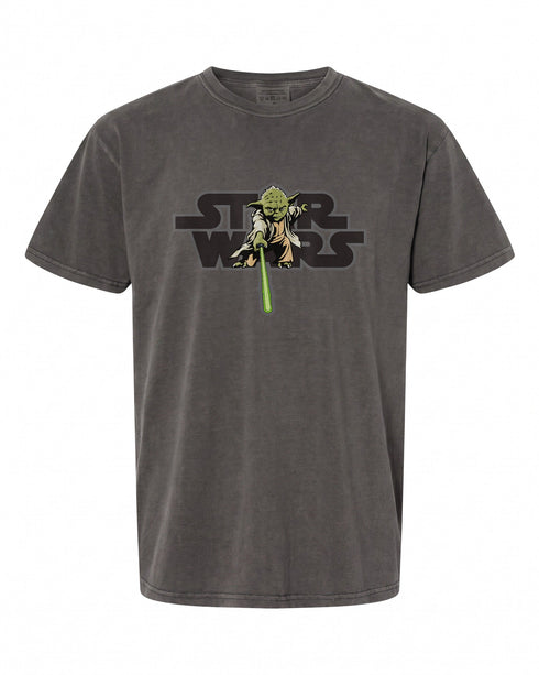 Star Wars Logo Jedi Master Yoda Lightsaber T-Shirt - Iconic Design | Sci-Fi Fans