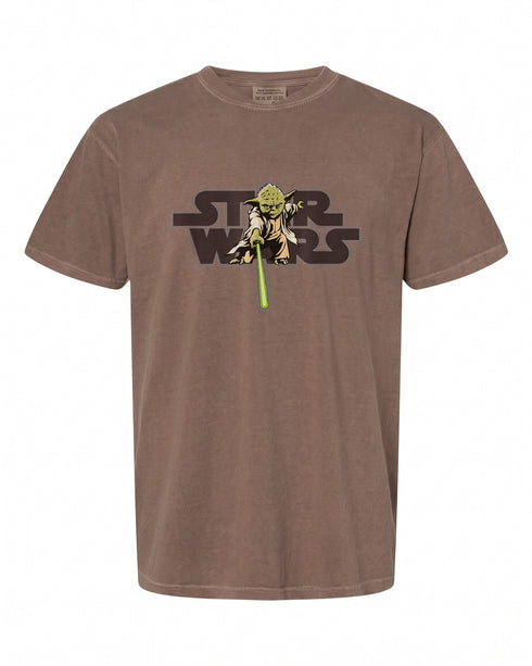 Star Wars Logo Jedi Master Yoda Lightsaber T-Shirt - Iconic Design | Sci-Fi Fans