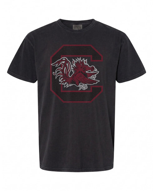 South Carolina Gamecocks Vintage Icon Heather Gray T-Shirt - Classic Fan Apparel | Sporty Style