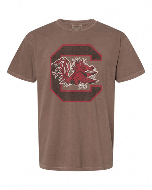 South Carolina Gamecocks Vintage Icon Heather Gray T-Shirt - Classic Fan Apparel | Sporty Style
