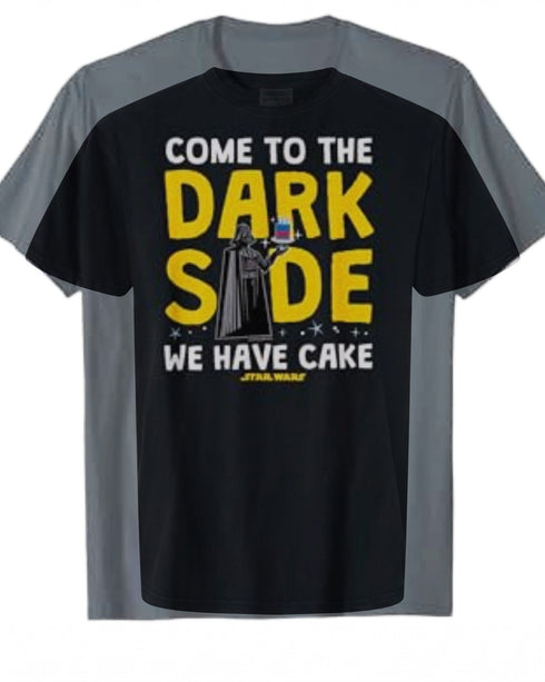 Funny Star Wars T-Shirt - Join the Dark Side with Cake | Retro Style