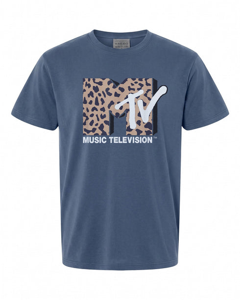 MTV Vintage Cheetah Print T-Shirt - Retro Style for Music Lovers | Unique Apparel