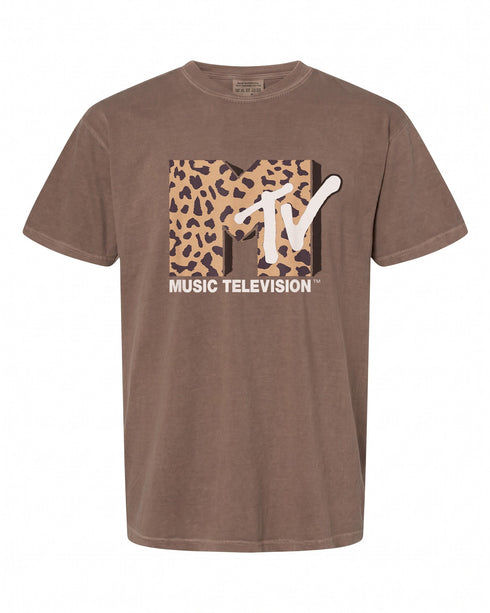 MTV Vintage Cheetah Print T-Shirt - Retro Style for Music Lovers | Unique Apparel