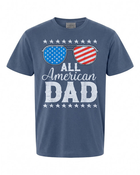 All American Dad T-Shirt - Patriotic Family Tee for 4th of July | USA Spirit