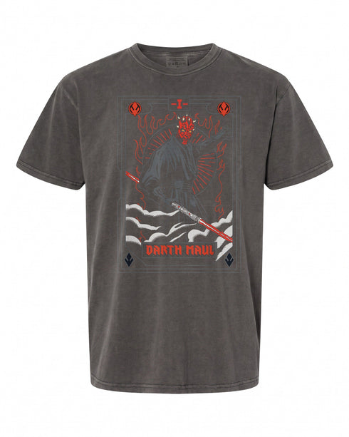 Star Wars Darth Maul Tarot Card T-Shirt - Unique Design for Fans | Retro Style