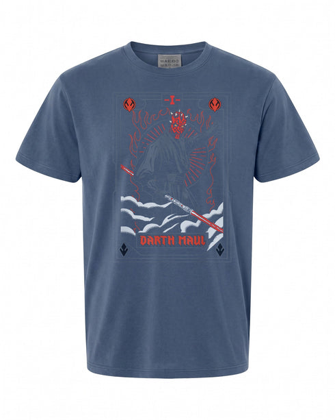 Star Wars Darth Maul Tarot Card T-Shirt - Unique Design for Fans | Retro Style