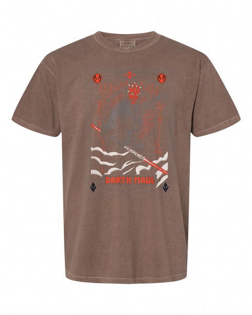 Star Wars Darth Maul Tarot Card T-Shirt - Unique Design for Fans | Retro Style