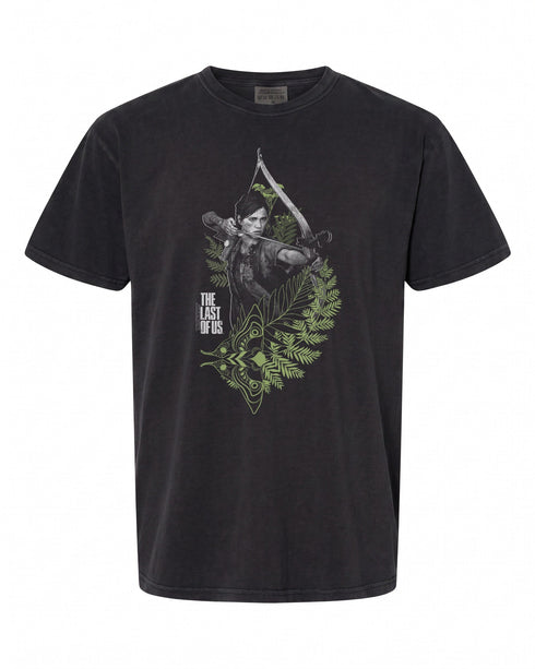 Ellie with Moth and Leaves Video Game T-Shirt - Unique Design for Gamers