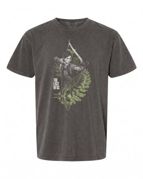 Ellie with Moth and Leaves Video Game T-Shirt - Unique Design for Gamers