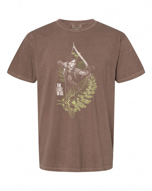 Ellie with Moth and Leaves Video Game T-Shirt - Unique Design for Gamers