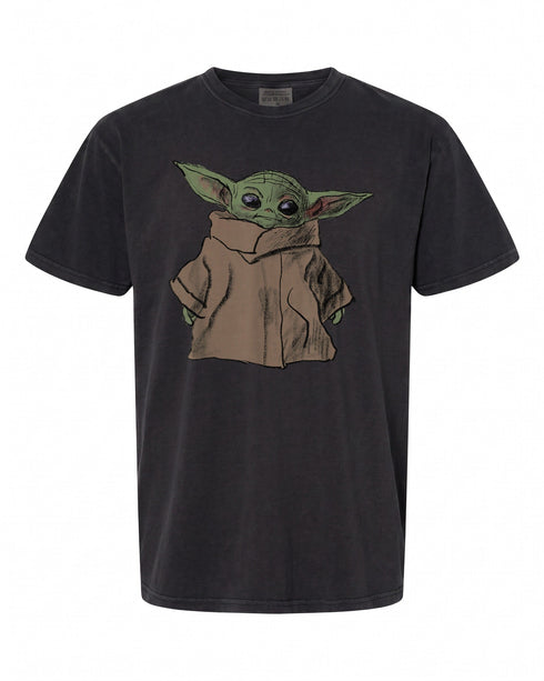 Star Wars The Mandalorian Grogu Sketch T-Shirt - Perfect for Fans | Retro Style