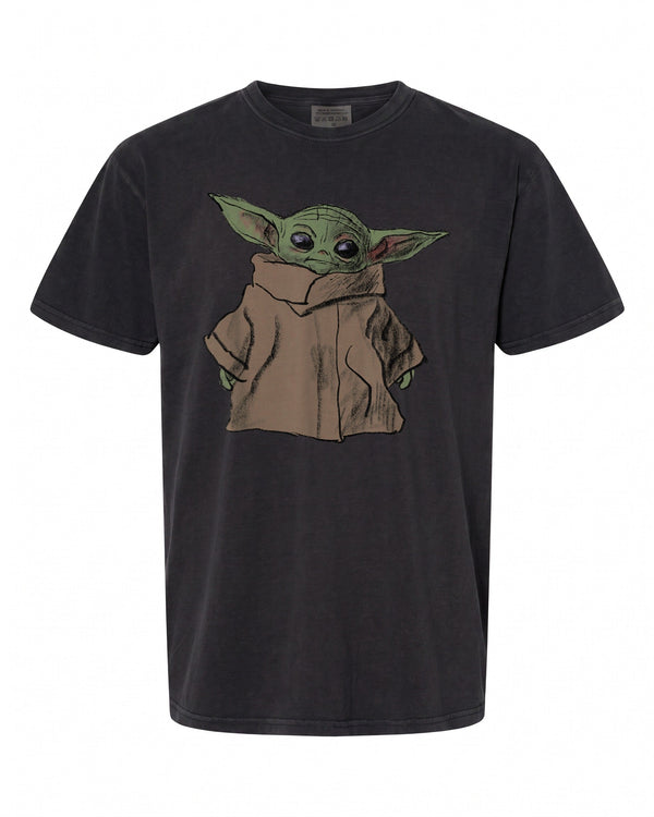 Star Wars The Mandalorian Grogu Sketch T-Shirt - Perfect for Fans | Retro Style