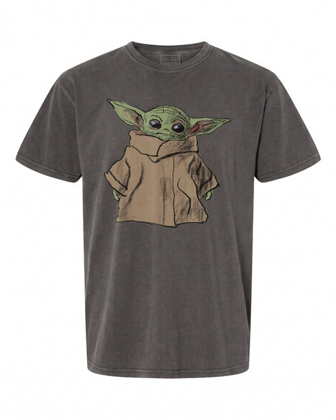Star Wars The Mandalorian Grogu Sketch T-Shirt - Perfect for Fans | Retro Style