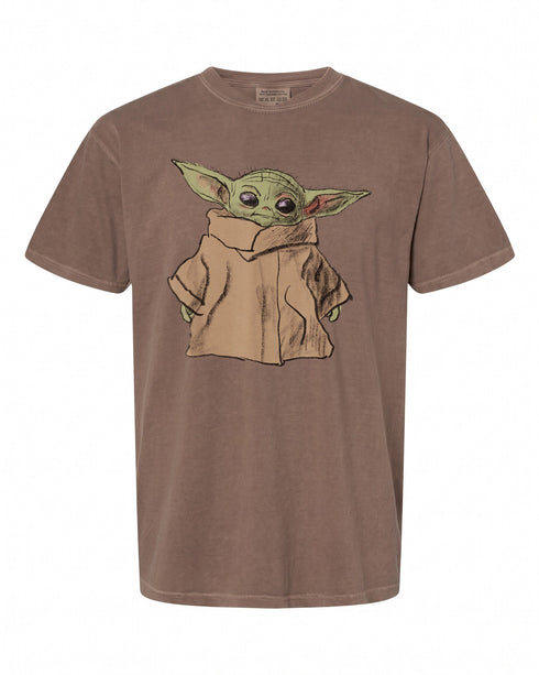 Star Wars The Mandalorian Grogu Sketch T-Shirt - Perfect for Fans | Retro Style