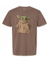 Star Wars The Mandalorian Grogu Sketch T-Shirt - Perfect for Fans | Retro Style