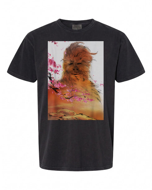 Chewbacca Cherry Blossoms T-Shirt - Perfect Gift for Star Wars Fans | Unique Art