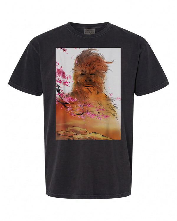 Chewbacca Cherry Blossoms T-Shirt - Perfect Gift for Star Wars Fans | Unique Art