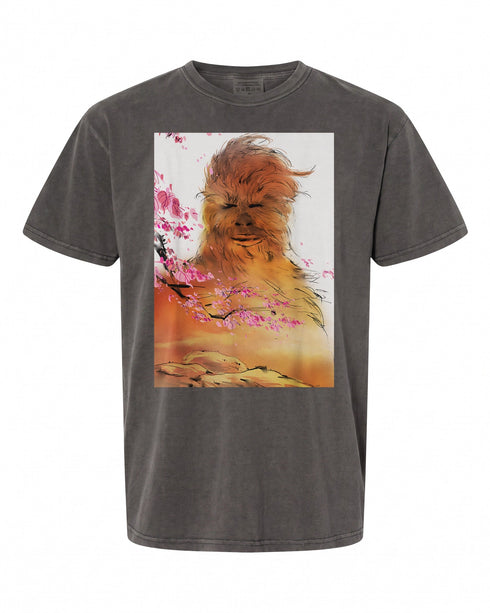 Chewbacca Cherry Blossoms T-Shirt - Perfect Gift for Star Wars Fans | Unique Art