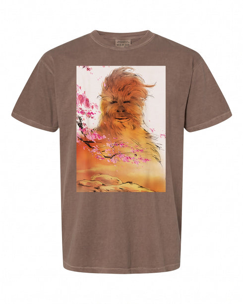 Chewbacca Cherry Blossoms T-Shirt - Perfect Gift for Star Wars Fans | Unique Art