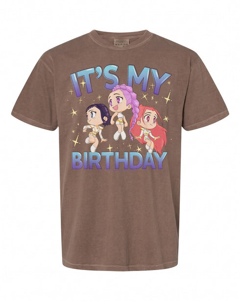 Kpop Demon Hunters Birthday T-Shirt - Cute Chibi Design | Fun Gift