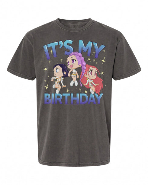 Kpop Demon Hunters Birthday T-Shirt - Cute Chibi Design | Fun Gift