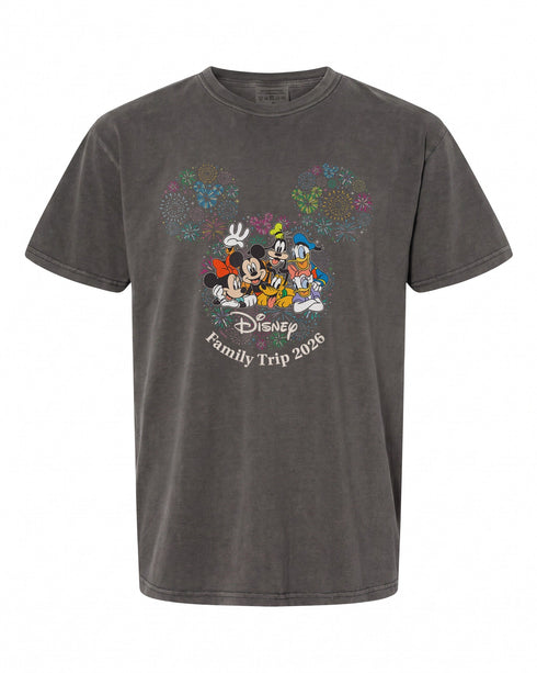Disney Mickey & Friends Fireworks Vacation T-Shirt - Perfect Family Trip Tee | Fun & Stylish