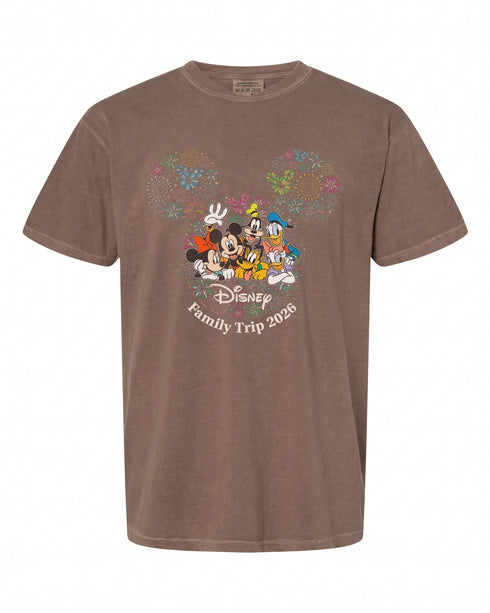 Disney Mickey & Friends Fireworks Vacation T-Shirt - Perfect Family Trip Tee | Fun & Stylish