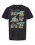 Star Wars The Mandalorian Grogu Snack Nap Repeat T-Shirt - Perfect for Fans