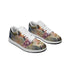 Floral Pattern Leather Low Top Sneakers for Women