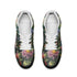 Women's Low Top Leather Sneakers with Floral Print
