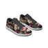 Floral Low Top Leather Sneakers for Women