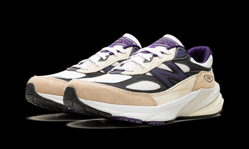 990v6 "Made In USA - Teddy Santis White Black Plum"