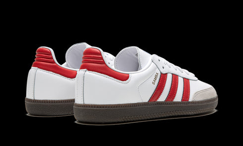 Samba OG "White / Better Scarlet"