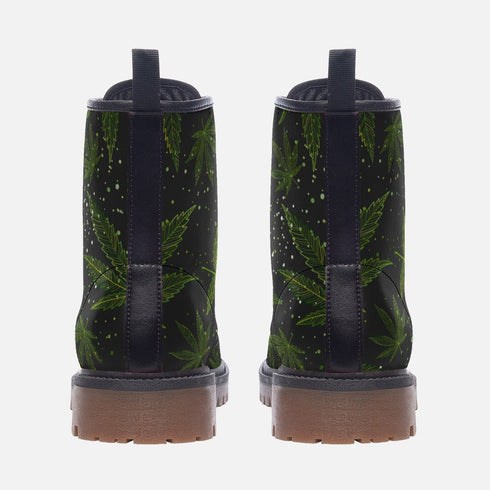 Unify Original - Cannabis Leaf Vegan Leather Boots