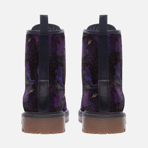 Unify Original - Purple Dragons in Space Vegan Leather Boots