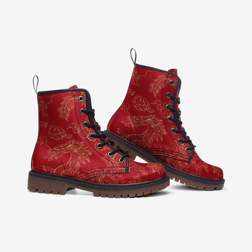 Unify Original - Red Dragon Vegan Leather Boots