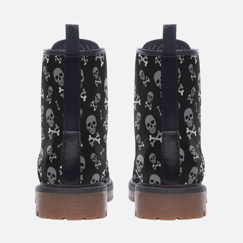 Unify Original - Skull & Crossbones Vegan Leather Boots