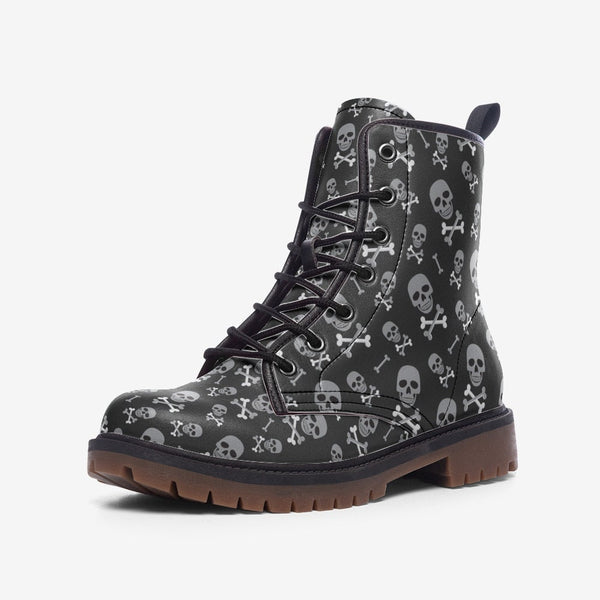 Unify Original - Skull & Crossbones Vegan Leather Boots