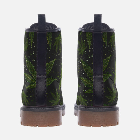 Unify Original - Cannabis Leaf Vegan Leather Boots
