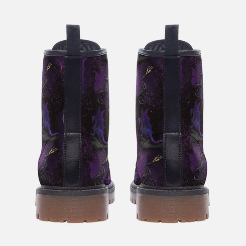 Unify Original - Purple Dragons in Space Vegan Leather Boots