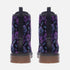 Unify Original - Black Purple Roses Vegan Leather Boots