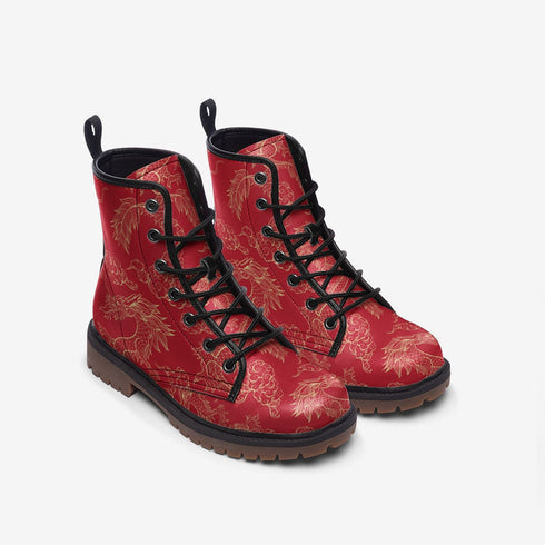 Unify Original - Red Dragon Vegan Leather Boots