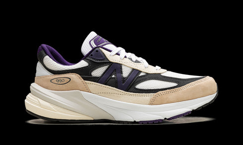 990v6 "Made In USA - Teddy Santis White Black Plum"