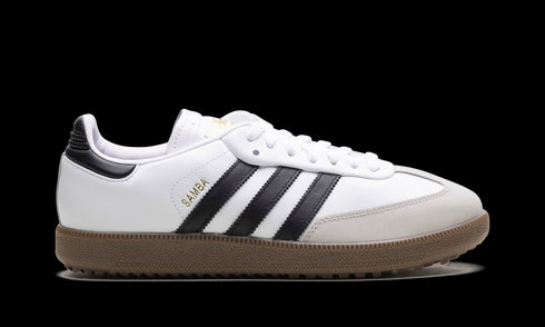 Samba Spikeless Golf "White Black Gum" JH6149